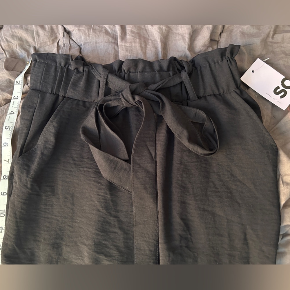 SO Paper Bag Taper Pant Black Small - Picture 5 of 5